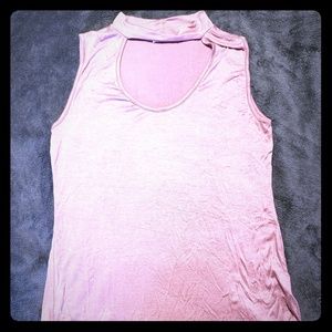 Dusty Rose Choker Tank